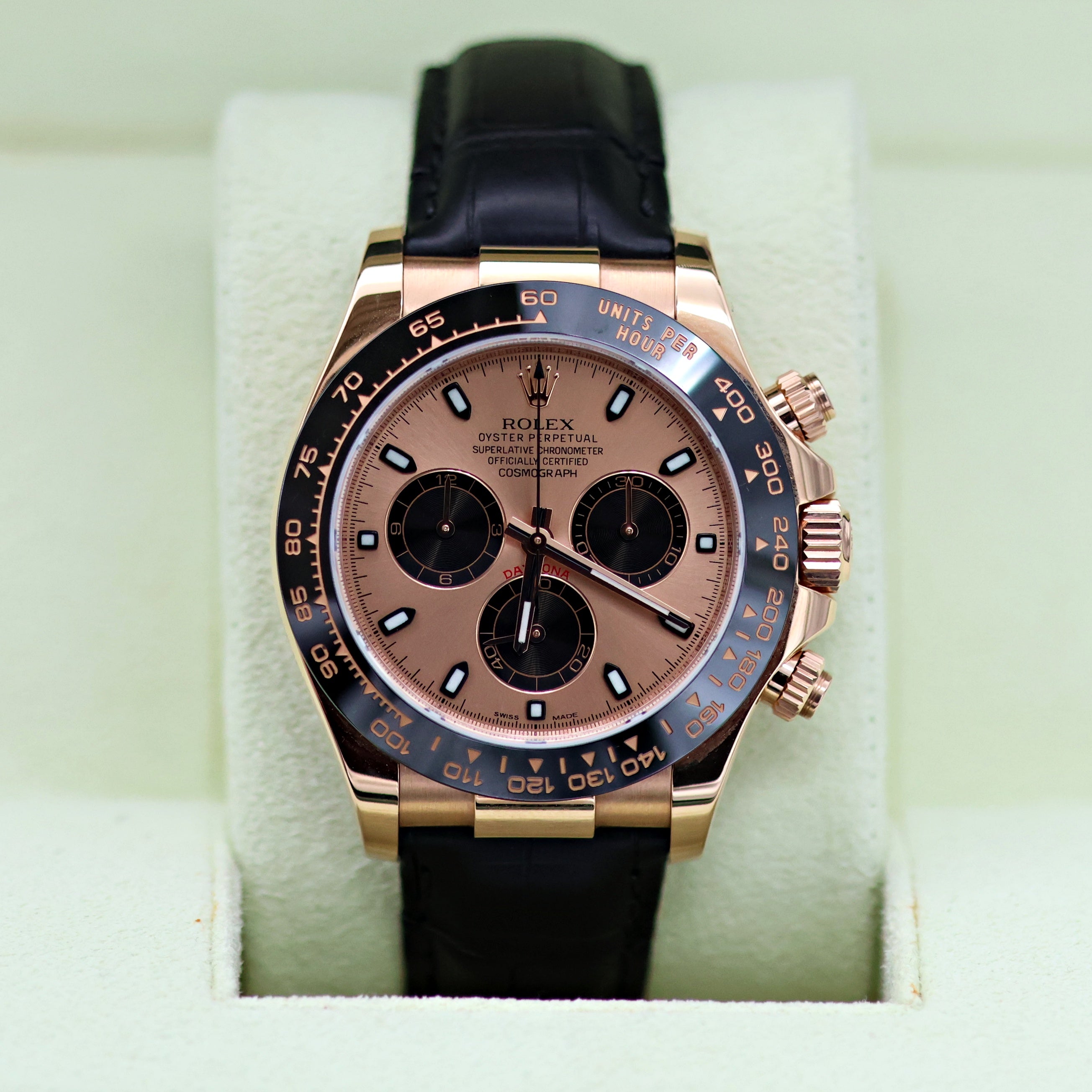 Rolex Daytona ref. 116515 Sundust Dial - Rubber-B strap - Full Set