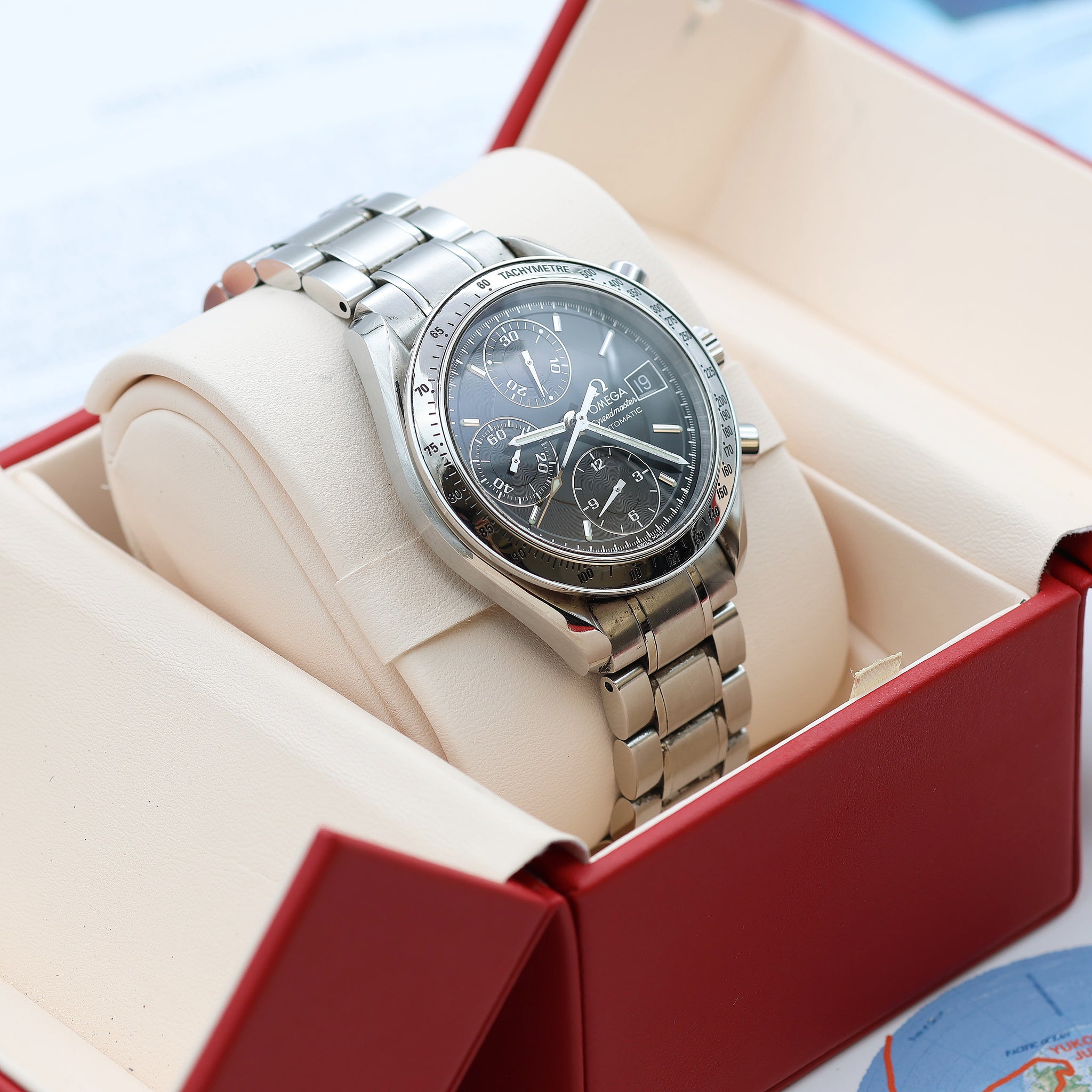 Buy Watch Omega Speedmaster Date 3513.50 - Omega Box – Debonar