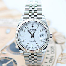 Cargar imagen en el visor de la galería, Rolex Datejust ref. 126334 White Dial Jubilee bracelet - Full Set
