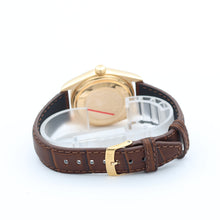Załaduj obraz do przeglądarki galerii, Rolex Day-Date ref. 18038 Champagne Roman Dial - Leather strap
