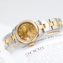 Load image into Gallery viewer, Rolex Datejust Lady ref. 69163 - Oyster Bracelet - Champagne Diamonds Dial - Full Set
