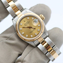 Load image into Gallery viewer, Rolex Datejust Lady ref. 69163 - Oyster Bracelet - Champagne Diamonds Dial - Full Set
