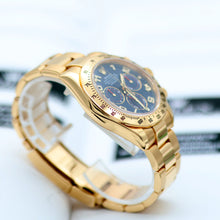 Carica l'immagine nel visualizzatore di Gallery, Rolex Daytona ref. 116528 - 18K Yellow Gold Blue Racing dial - Full Set
