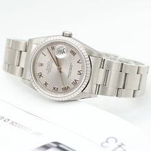 Carica l'immagine nel visualizzatore di Gallery, Rolex Datejust ref. 16220 Grey Roman Dial Oyster Bracelet - Full Set
