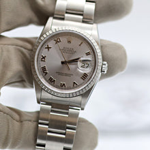 Carica l'immagine nel visualizzatore di Gallery, Rolex Datejust ref. 16220 Grey Roman Dial Oyster Bracelet - Full Set
