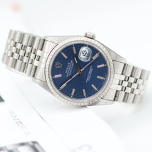 Carica l'immagine nel visualizzatore di Gallery, Rolex ref. 16220 Blue Dial Jubilee Bracelet - Full Set
