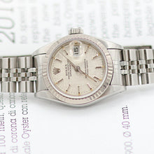 Carica l'immagine nel visualizzatore di Gallery, Rolex Lady-Datejust ref. 69174 - SIlver Linen Dial - Jubilee bracelet
