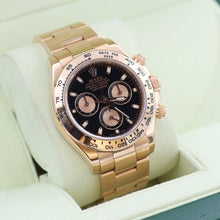 Charger l&#39;image dans la galerie, Rolex Daytona ref. 116505 Rose Gold - Black dial with pink subdials - Full Set
