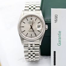 Load image into Gallery viewer, Rolex Datejust 36 ref. 16220 Silver Dial (Circle hours dial) - Jubilee - Full Set
