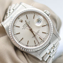 Load image into Gallery viewer, Rolex Datejust 36 ref. 16220 Silver Dial (Circle hours dial) - Jubilee - Full Set
