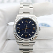 Załaduj obraz do przeglądarki galerii, Rolex Oyster Perpetual Airking ref. 114200 Dial Blue 3-6-9 - Full Set
