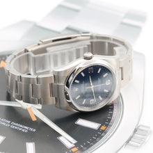 Załaduj obraz do przeglądarki galerii, Rolex Oyster Perpetual Airking ref. 114200 Dial Blue 3-6-9 - Full Set
