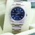 Rolex Oyster Perpetual Airking ref. 114200 Dial Blue 3-6-9 - Full Set