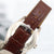 Rolex Day-Date ref. 118239 Silver Diamond Dial Leather Strap -Full set