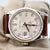 Rolex Day-Date ref. 118239 Silver Diamond Dial Leather Strap -Full set
