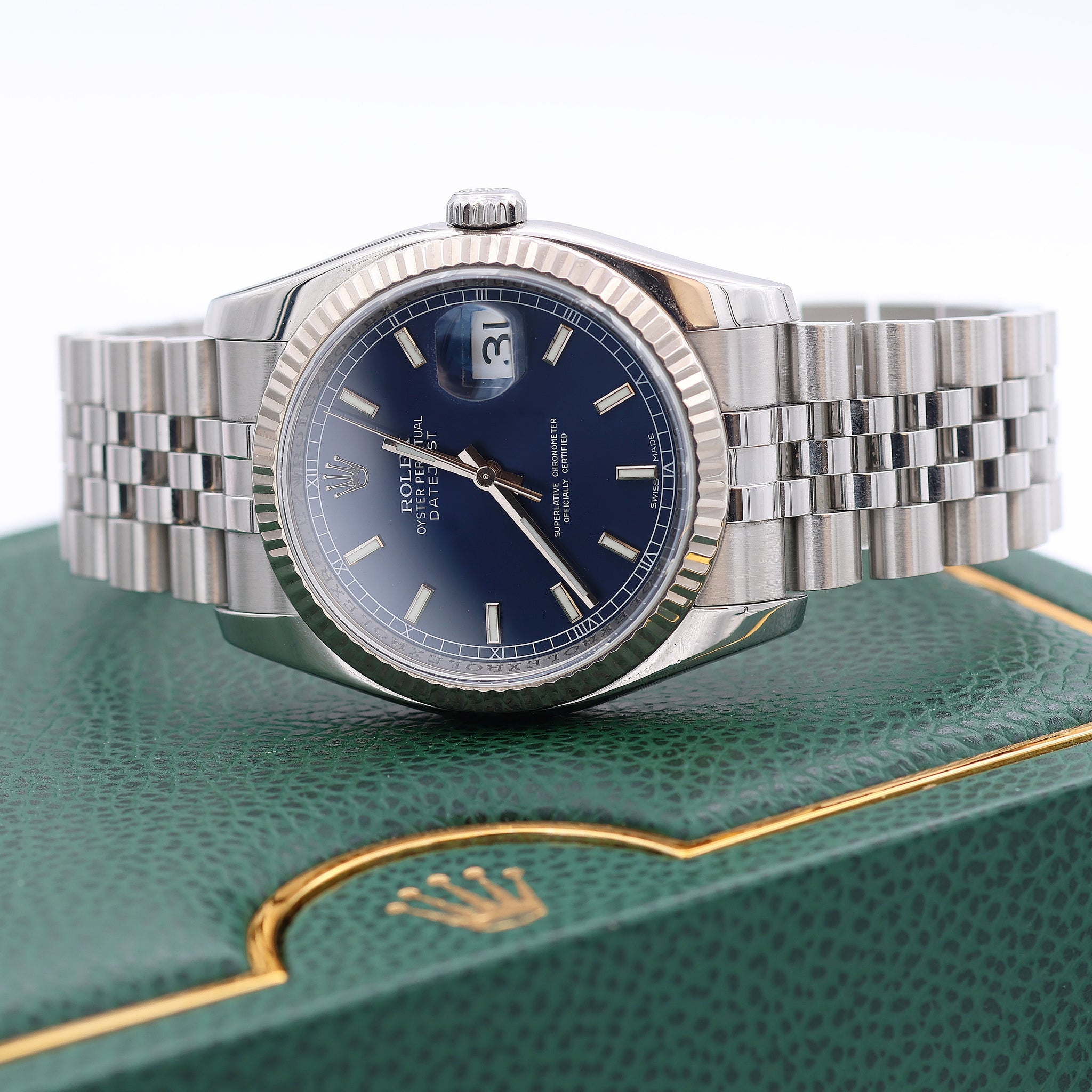 Buy Watch Rolex Datejust ref. 116234 Blue Soleil Dial - Full Set