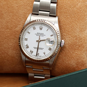 Rolex Datejust 36 ref. 16234 White Roman Dial - Oyster Bracelet