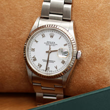 Cargar imagen en el visor de la galería, Rolex Datejust 36 ref. 16234 White Roman Dial - Oyster Bracelet
