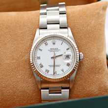 Cargar imagen en el visor de la galería, Rolex Datejust 36 ref. 16234 White Roman Dial - Oyster Bracelet
