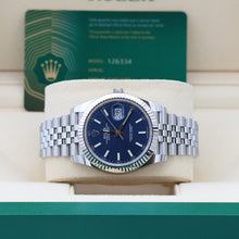 Load image into Gallery viewer, Rolex Datejust ref. 126334 Blue Dial Jubilee bracelet - Full Set
