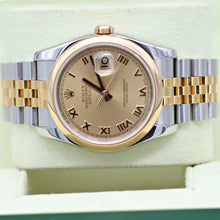 Load image into Gallery viewer, Rolex Datejust ref. 116203 Champagne Roman Dial Jubilee - Full Set
