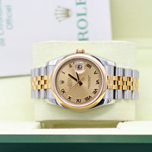 Load image into Gallery viewer, Rolex Datejust ref. 116203 Champagne Roman Dial Jubilee - Full Set
