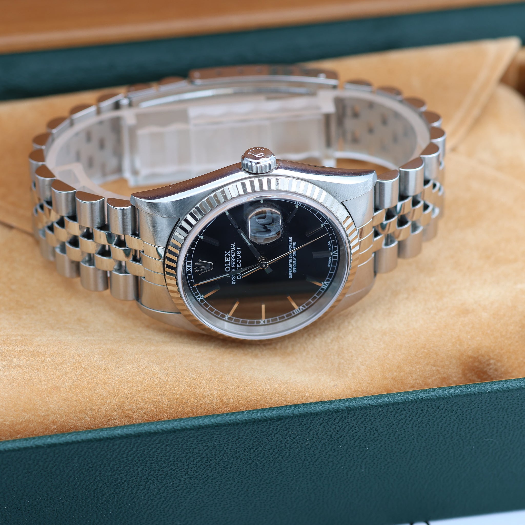 Buy Online Rolex Datejust 16234 with Black Circle Dial – Debonar