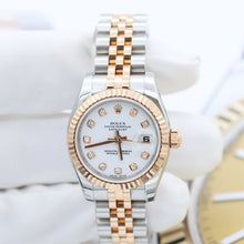 Charger l&#39;image dans la galerie, Rolex Lady Datejust ref. 179171 White Diamonds - Full set
