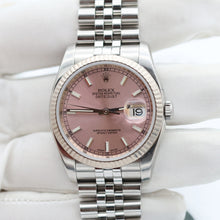 Cargar imagen en el visor de la galería, Rolex Datejust ref. 116234 Pink Dial - Jubilee
