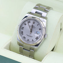 Load image into Gallery viewer, Rolex Datejust ref. 116234 Silver Roman Dial - Oyster Bracelet - Full Set
