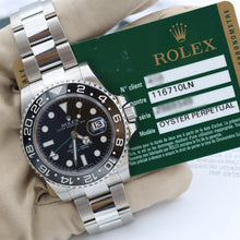 Bild in Galerie-Viewer laden, Rolex GMT Master II Ref. 116710LN - Voller Satz
