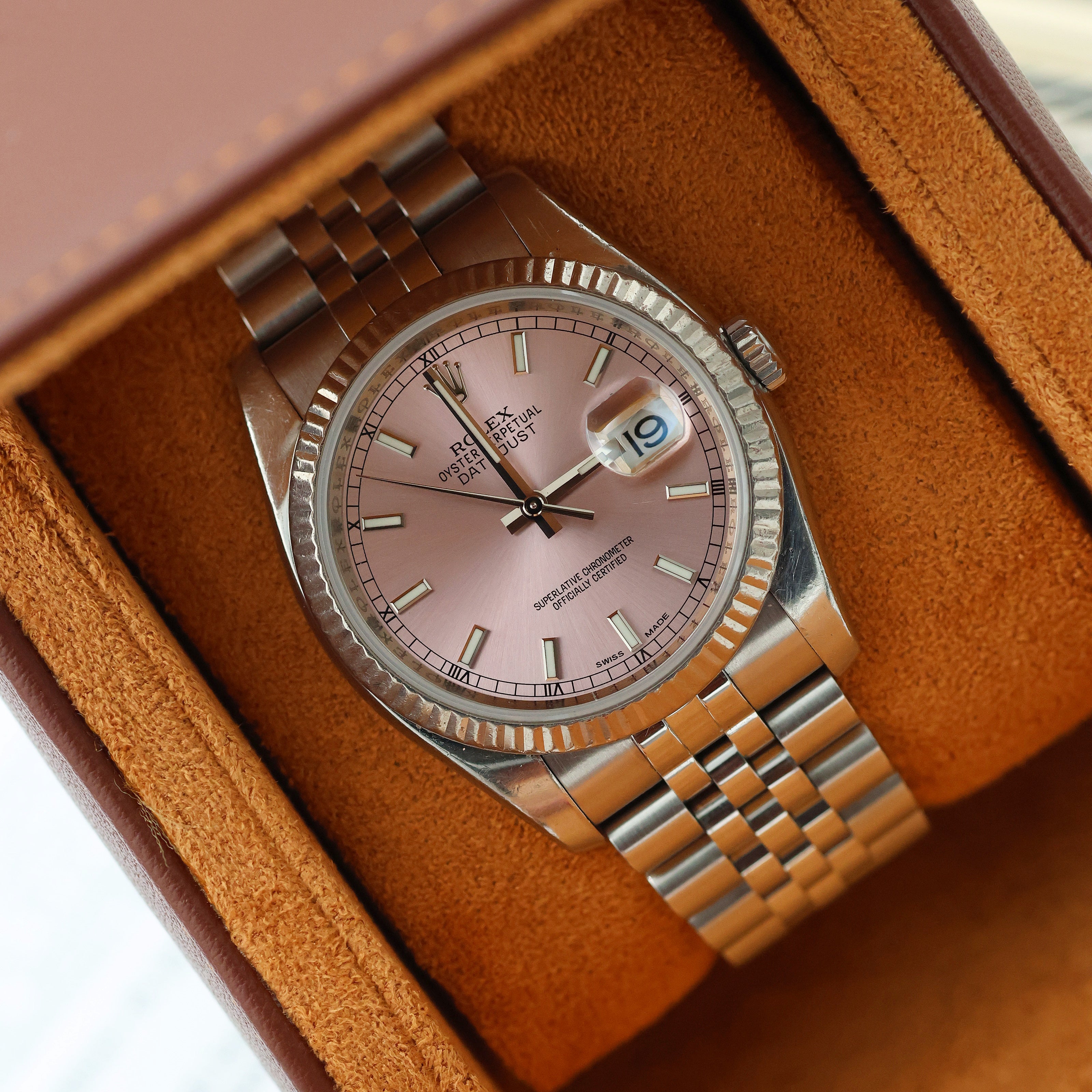 Buy Watch Rolex Datejust ref. 116234 Salmon Roman Dial - Full Set