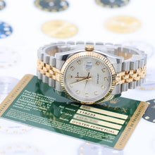 Charger l&#39;image dans la galerie, Rolex Datejust ref. 116233 Silver Diamonds Millennary Dial - Jubilee - Full Set
