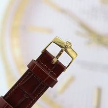 Cargar imagen en el visor de la galería, Rolex Day-Date ref. 18038 Champagne Dial - Leather strap
