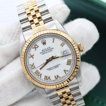 Load image into Gallery viewer, Rolex Datejust ref. 16013 -Steel/Gold - White Roman Dial

