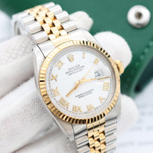 Load image into Gallery viewer, Rolex Datejust ref. 16013 -Steel/Gold - White Roman Dial
