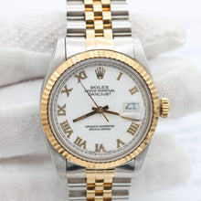 Load image into Gallery viewer, Rolex Datejust ref. 16013 -Steel/Gold - White Roman Dial
