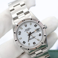 Load image into Gallery viewer, Rolex Date ref. 15210 White Arabic Dial Oyster Bracelet - Full Set
