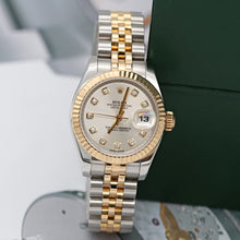 Załaduj obraz do przeglądarki galerii, Rolex Datejust ref. 179173 Silver Diamonds Dial Jubilee Bracelet - Full set
