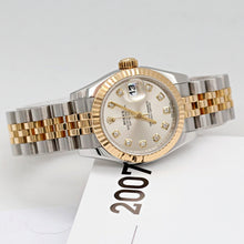Załaduj obraz do przeglądarki galerii, Rolex Datejust ref. 179173 Silver Diamonds Dial Jubilee Bracelet - Full set
