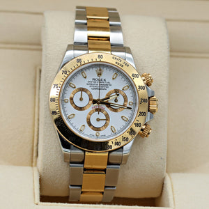 Rolex Daytona 116523 - White Dial - Oyster Bracelet - Full Set