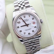 Load image into Gallery viewer, Rolex Datejust ref. 116234 White Arabic Dial - Jubilee - Full Set
