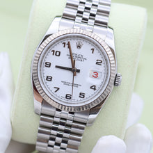 Load image into Gallery viewer, Rolex Datejust ref. 116234 White Arabic Dial - Jubilee - Full Set
