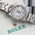 Rolex Date ref. 15210 White Roman Dial Oyster Bracelet - Full Set
