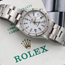 Load image into Gallery viewer, Rolex Date ref. 15210 White Roman Dial Oyster Bracelet - Full Set

