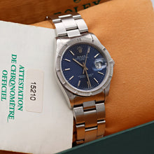 Load image into Gallery viewer, Rolex Oyster Perpetual Date ref. 15210 - Blue Dial - Full Set
