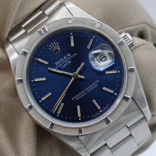 Load image into Gallery viewer, Rolex Oyster Perpetual Date ref. 15210 - Blue Dial - Full Set
