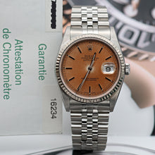 Bild in Galerie-Viewer laden, Rolex Datejust 36 ref. 16234 Salmon Circle Dial -  Jubilee - Full Set
