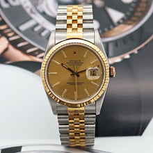 Load image into Gallery viewer, Rolex Datejust 36 ref. 16233 Champagne dial - Jubilee Bracelet - Full Set
