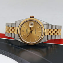 Load image into Gallery viewer, Rolex Datejust 36 ref. 16233 Champagne dial - Jubilee Bracelet - Full Set
